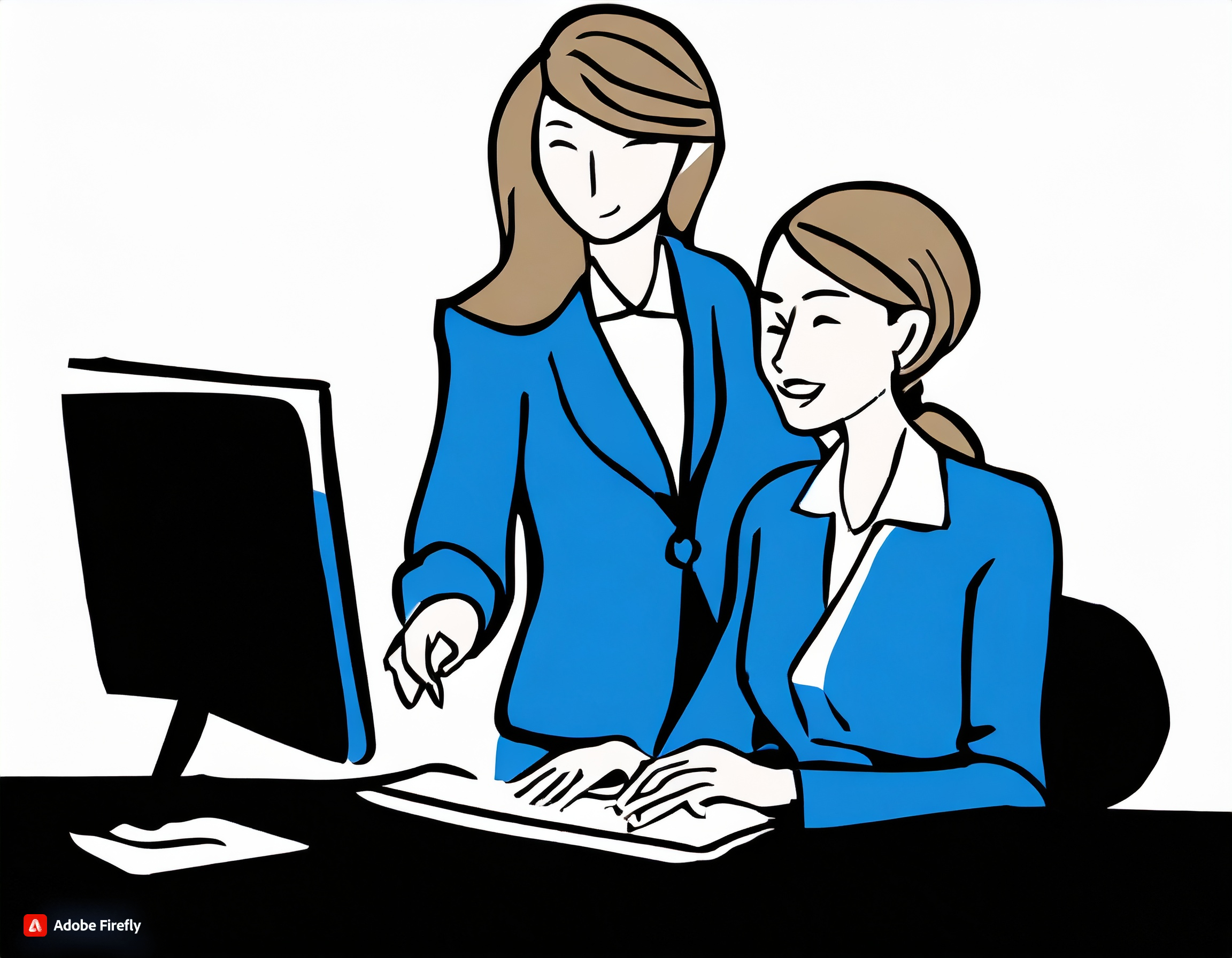 da univers deux femmes ordinateurs