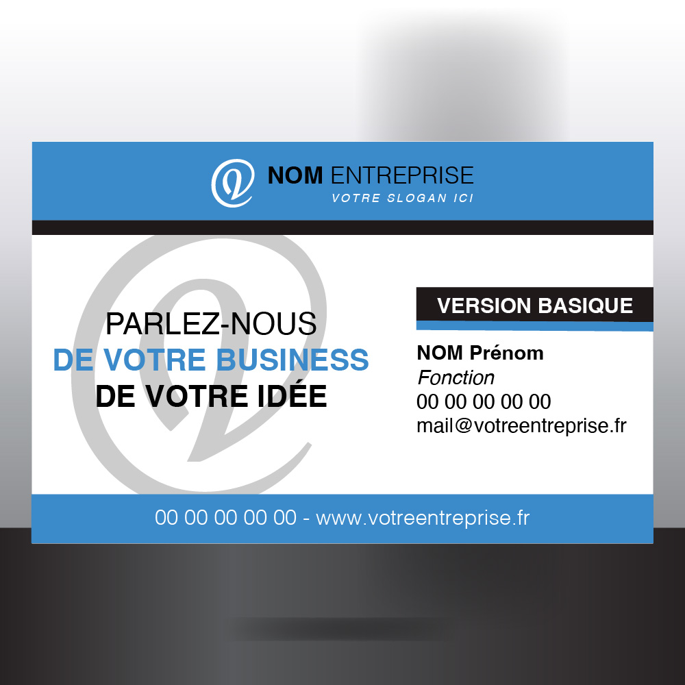 carte de visite da univers basique