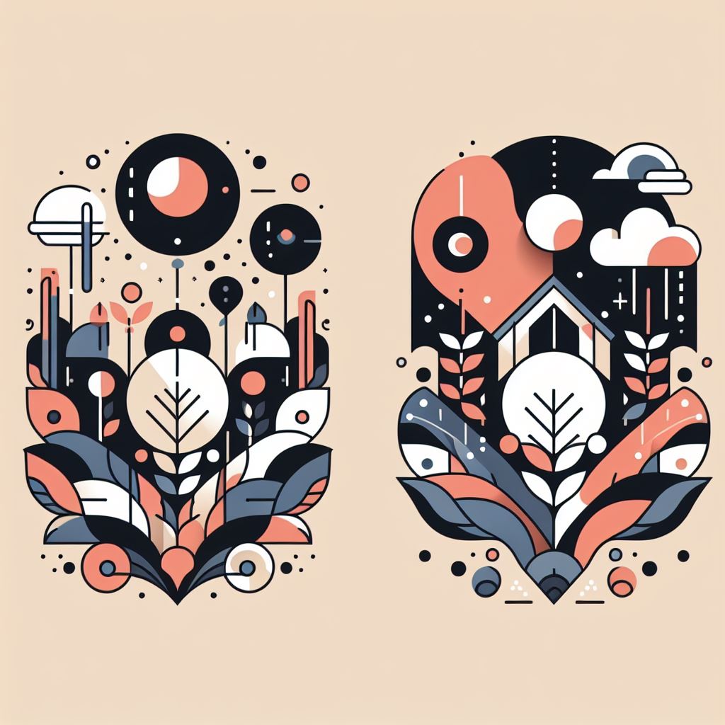 tendance graphique 2024 da univers minimaliste