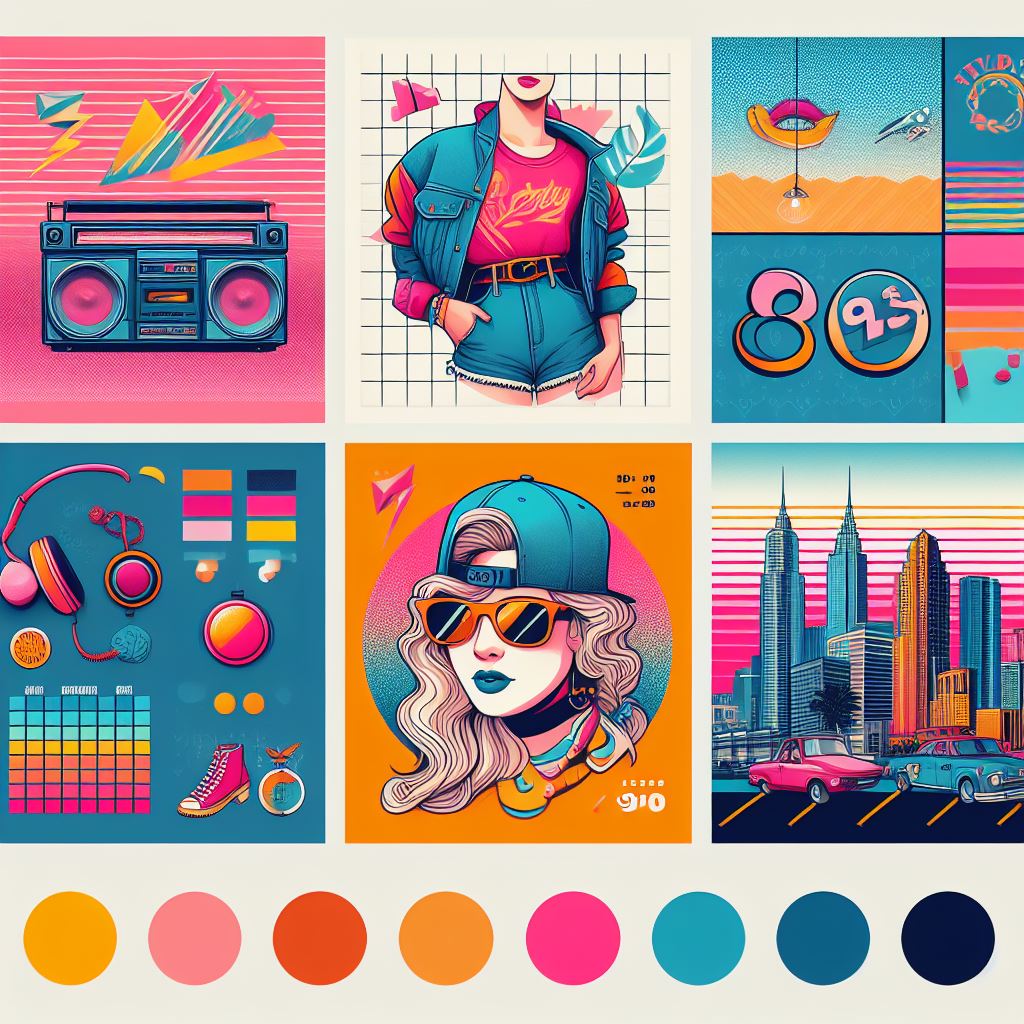 tendance graphique 2024 da univers rétro