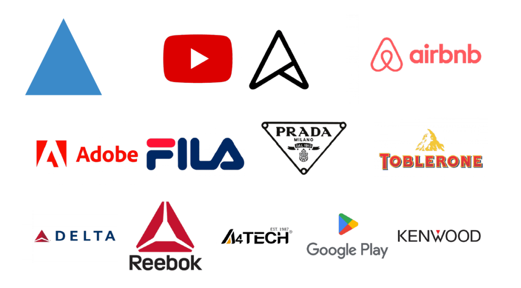 significations formes logo da univers triangle